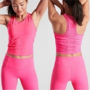 Athleta Pink Bakasana Crop Tank